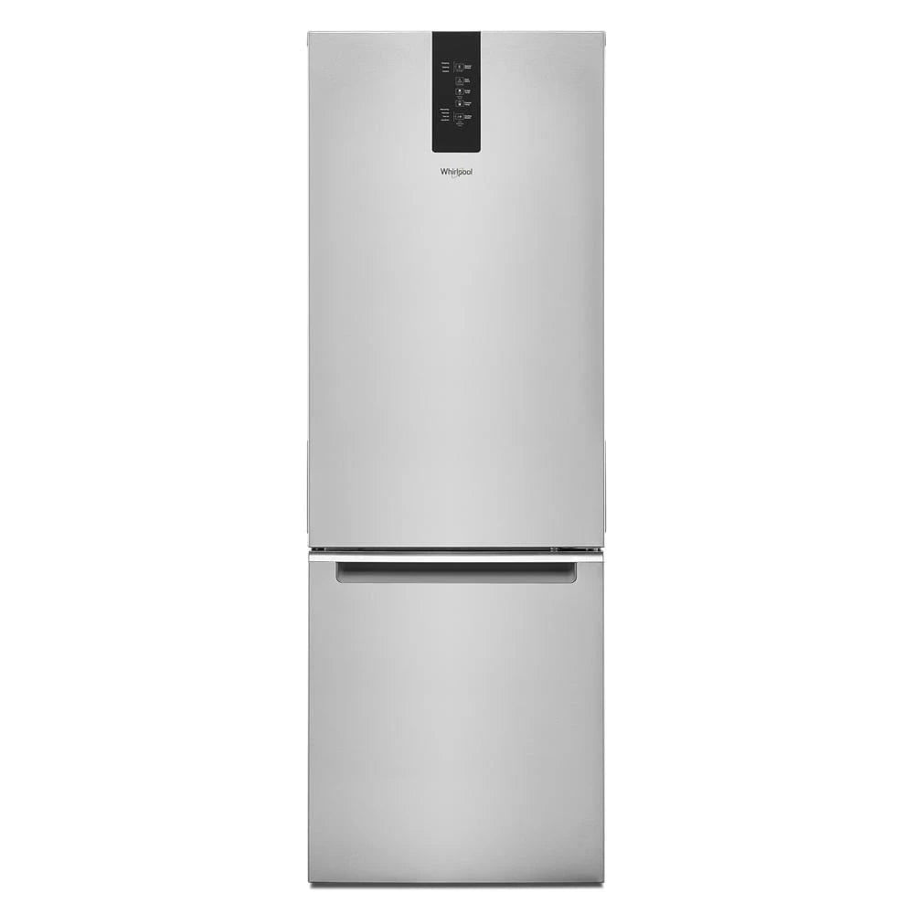 WHIRLPOOL 24-inch Wide Garage-Ready Bottom-Freezer Refrigerator - 12.9 cu. ft. - Fingerprint-Resistant Stainless Finish (WRB543CMJZ)