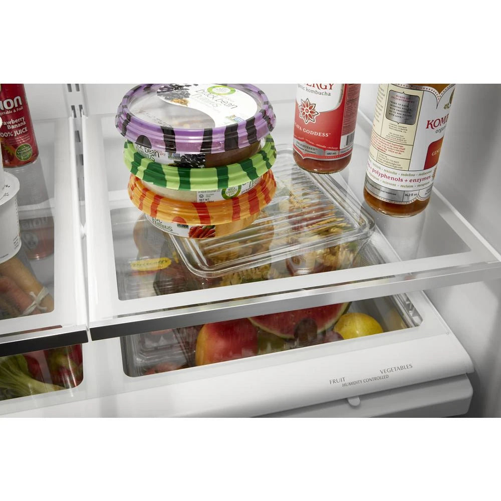 Whirlpool 36-inch Wide French Door Refrigerator with Water Dispenser - 25 cu. ft. - Fingerprint Resistant Stainless Steel (WRF535SWHZ)
