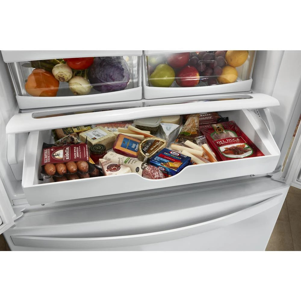 Whirlpool 36-inch Wide French Door Refrigerator with Water Dispenser - 25 cu. ft. - Fingerprint Resistant Stainless Steel (WRF535SWHZ)