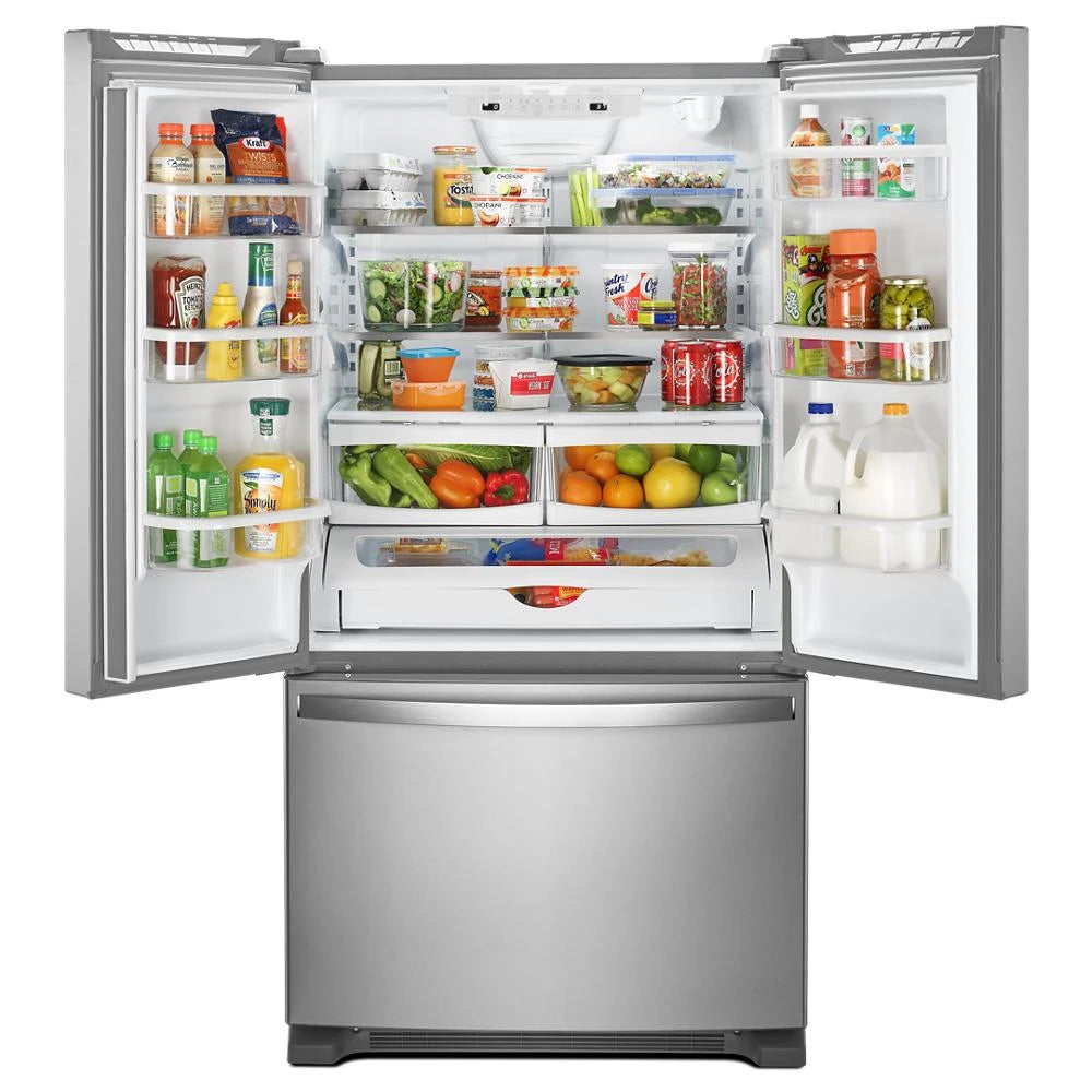 Whirlpool 36-inch Wide French Door Refrigerator with Water Dispenser - 25 cu. ft. - Fingerprint Resistant Stainless Steel (WRF535SWHZ)