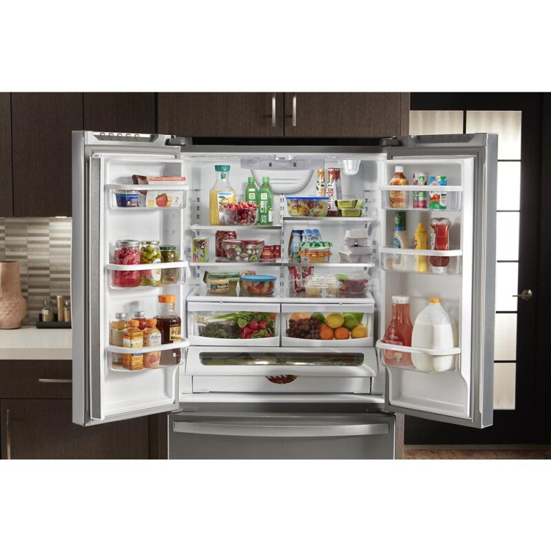 WHIRLPOOL 36-inch Wide French Door Refrigerator with Water Dispenser - 25 cu. ft. - Fingerprint Resistant Stainless Steel (WRF535SWHZ)