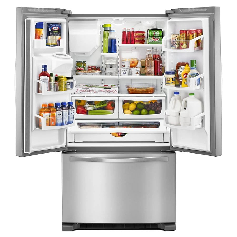 WHIRLPOOL WHIRLPOOL REFER BTM 36" FRENCH DR W/ DISP - Fingerprint Resistant Stainless Steel (WRF555SDFZ)