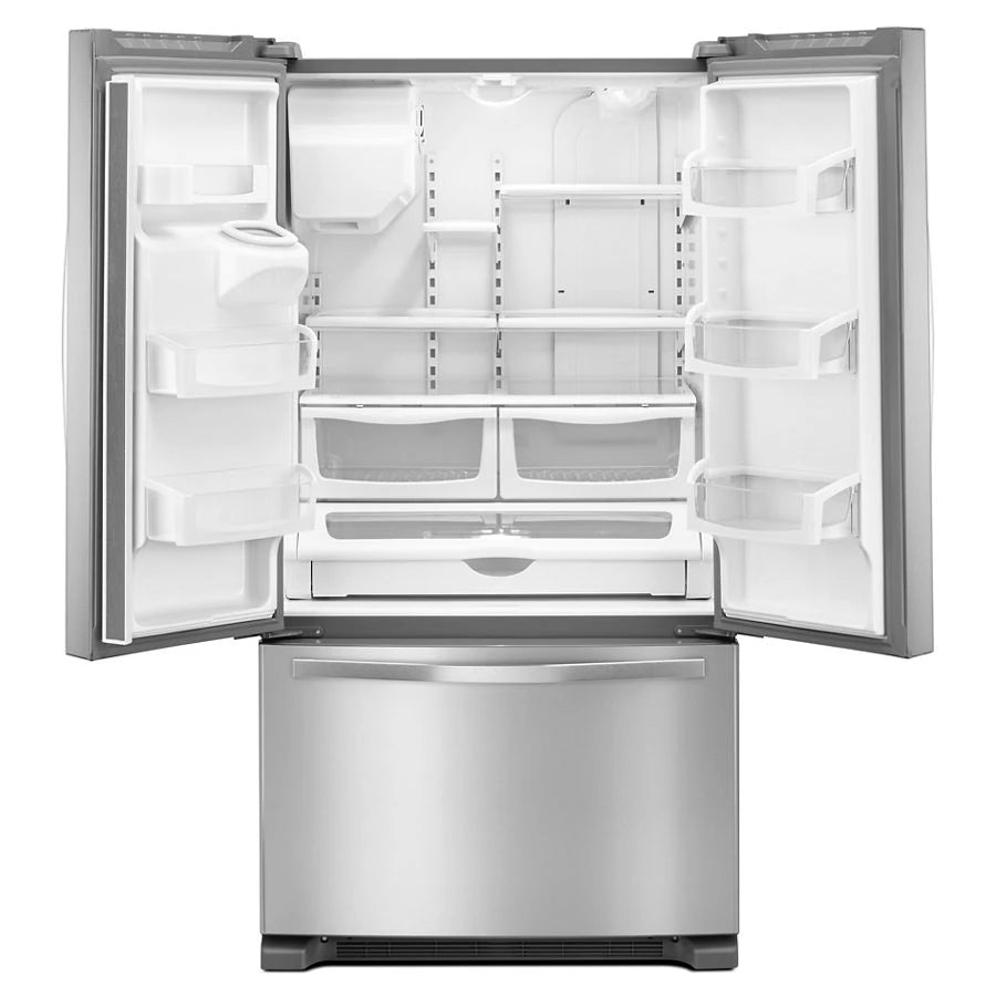 Whirlpool 36-inch Wide French Door Refrigerator - 25 cu. ft. - Fingerprint Resistant Stainless Steel (WRF555SDFZ)