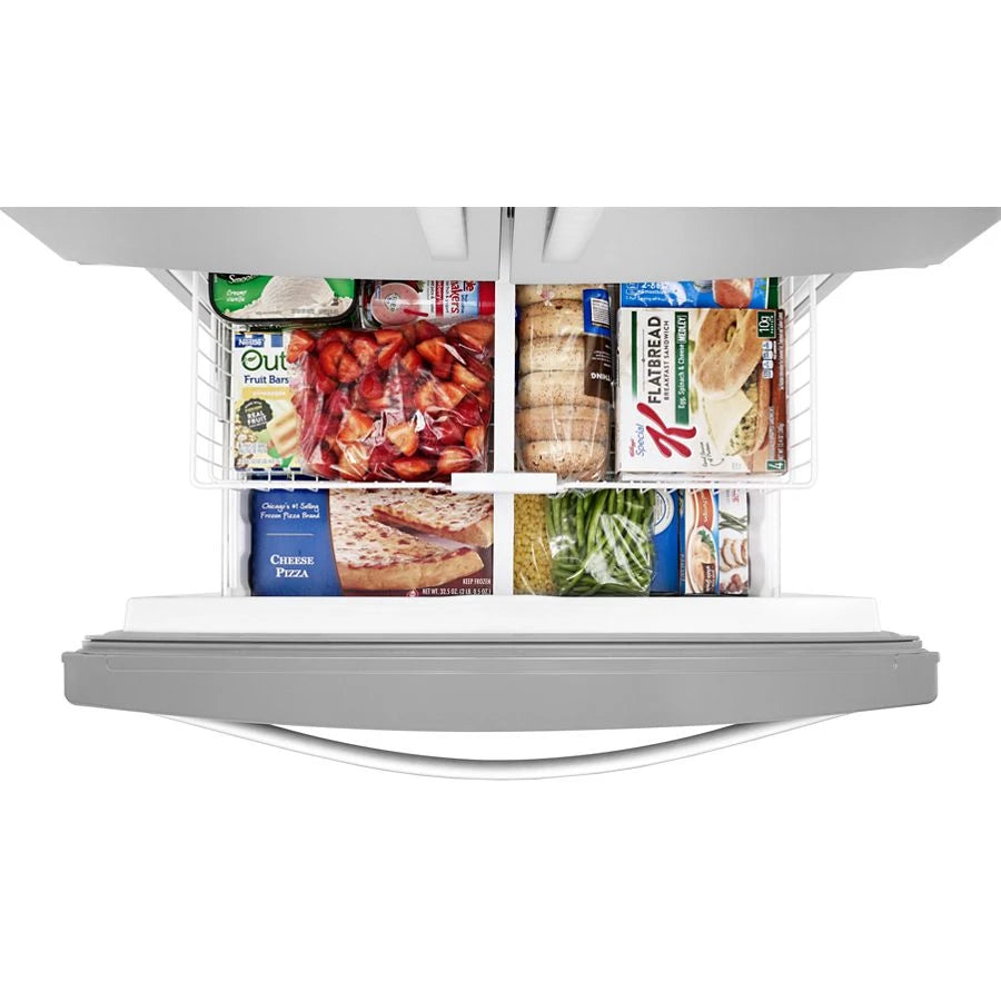 Whirlpool 36-inch Wide French Door Refrigerator - 25 cu. ft. - Fingerprint Resistant Stainless Steel (WRF555SDFZ)