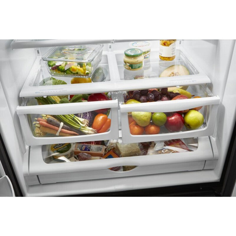 WHIRLPOOL 36-inch Wide French Door Refrigerator - 25 cu. ft. - Fingerprint Resistant Stainless Steel (WRF555SDFZ)