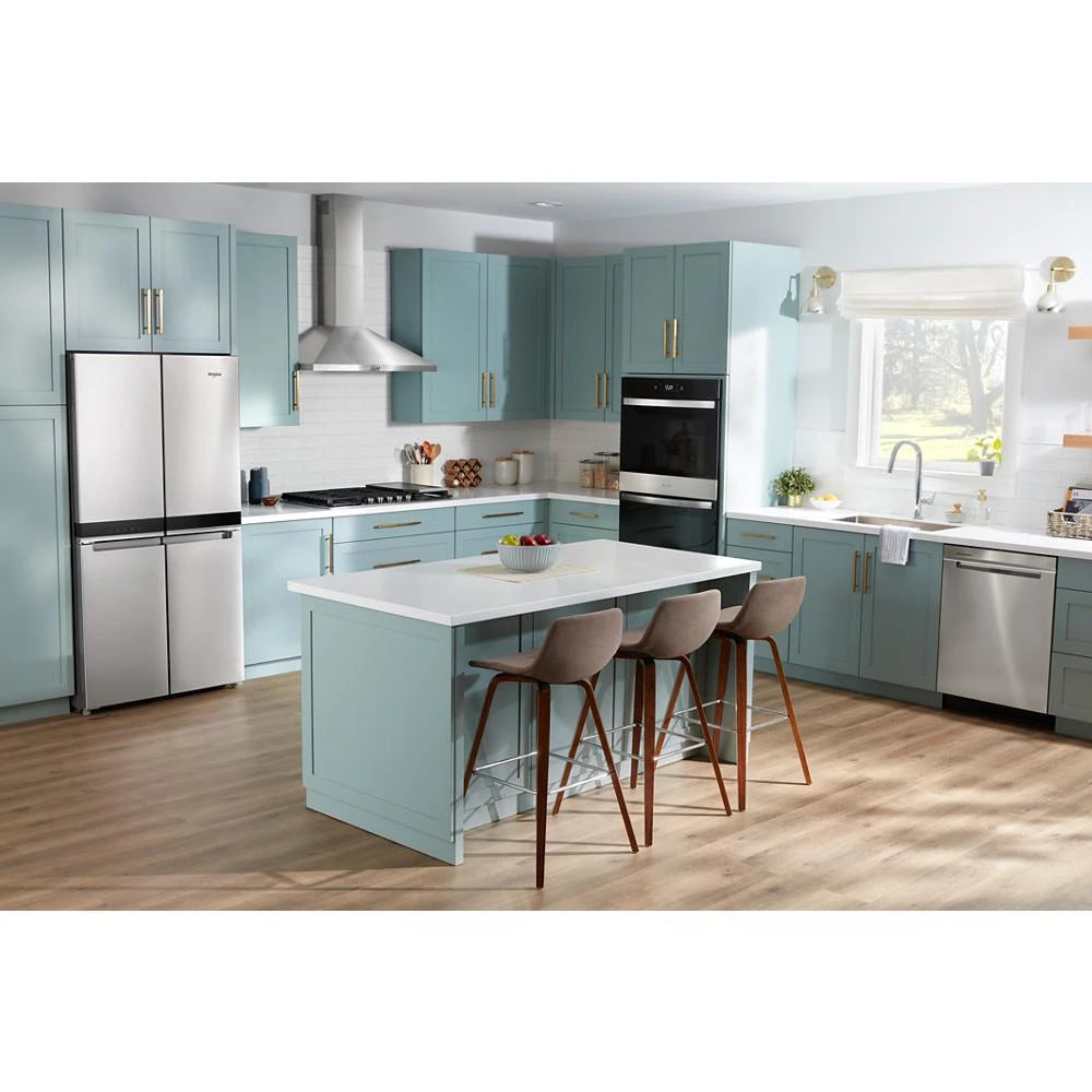 WHIRLPOOL 36-inch Wide Counter Depth 4 Door Refrigerator - 19.4 cu. ft. - Fingerprint-Resistant Stainless Finish (WRQA59CNKZ)