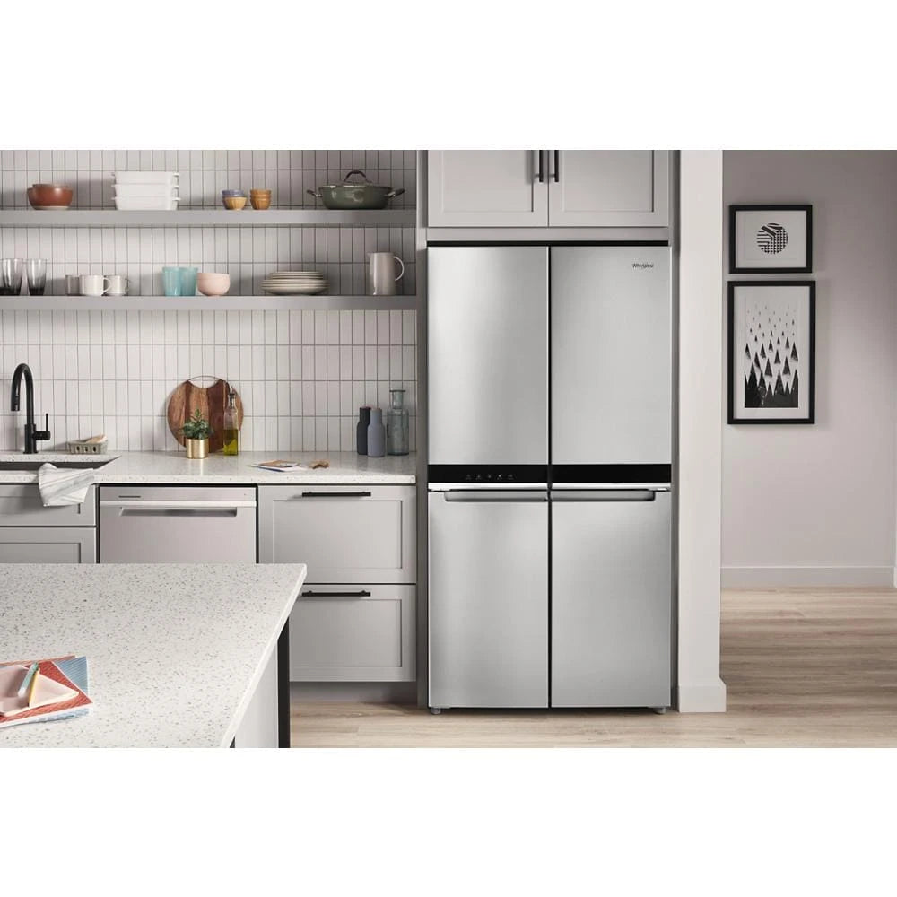 WHIRLPOOL 36-inch Wide Counter Depth 4 Door Refrigerator - 19.4 cu. ft. - Fingerprint-Resistant Stainless Finish (WRQA59CNKZ)