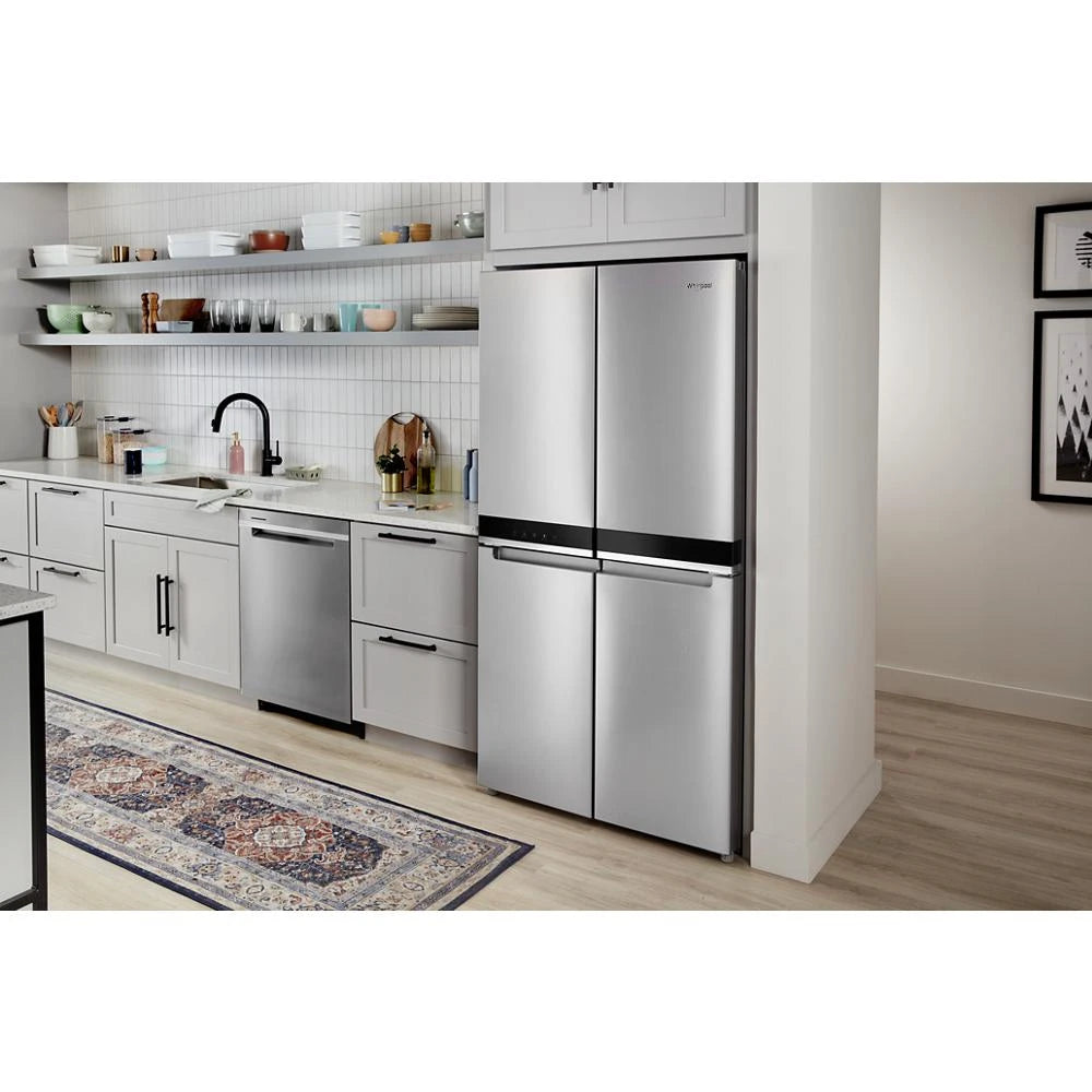 WHIRLPOOL 36-inch Wide Counter Depth 4 Door Refrigerator - 19.4 cu. ft. - Fingerprint-Resistant Stainless Finish (WRQA59CNKZ)