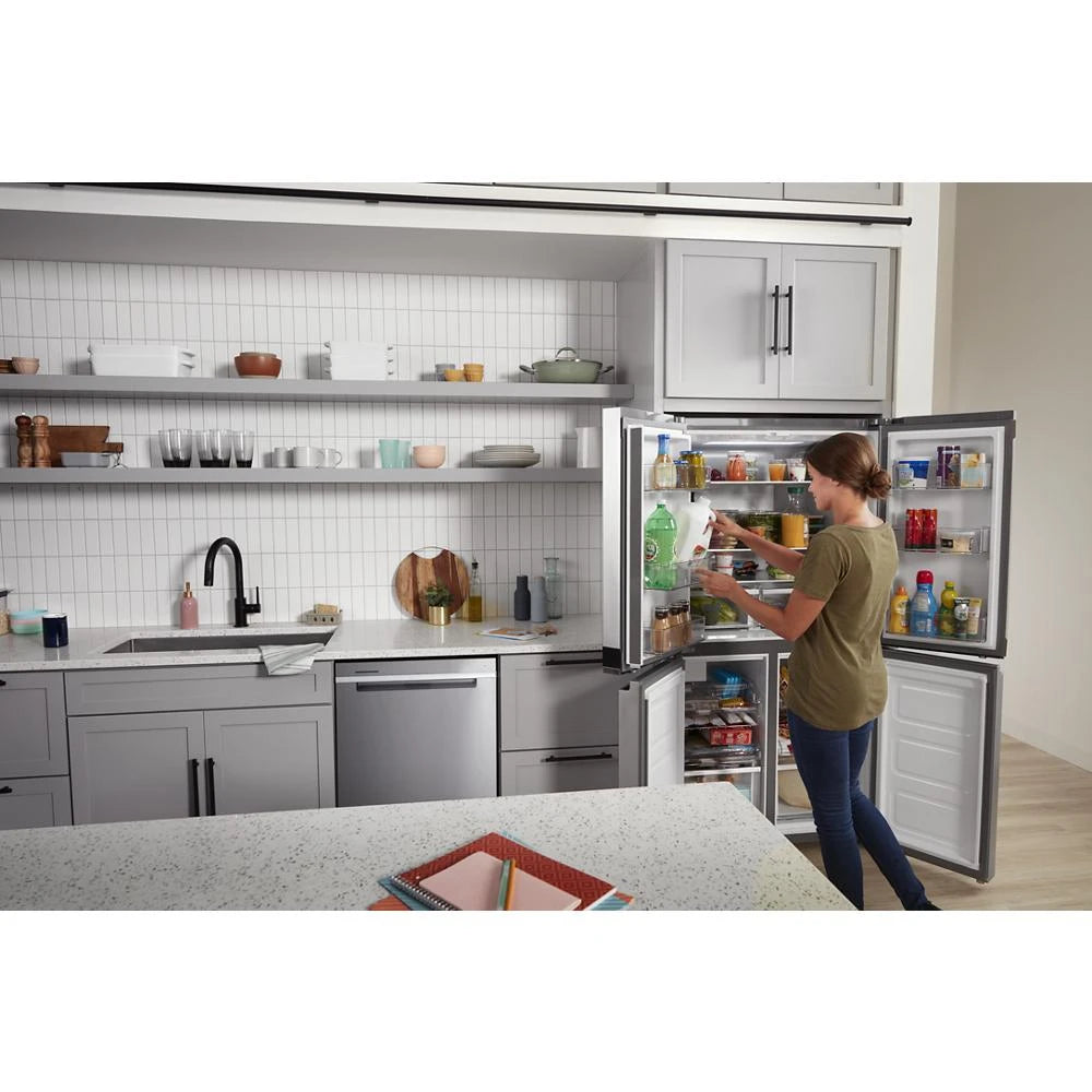 WHIRLPOOL 36-inch Wide Counter Depth 4 Door Refrigerator - 19.4 cu. ft. - Fingerprint-Resistant Stainless Finish (WRQA59CNKZ)