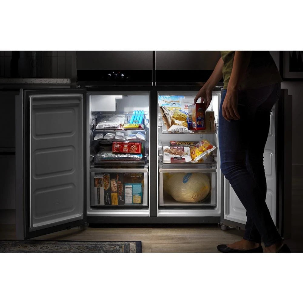 WHIRLPOOL 36-inch Wide Counter Depth 4 Door Refrigerator - 19.4 cu. ft. - Fingerprint-Resistant Stainless Finish (WRQA59CNKZ)