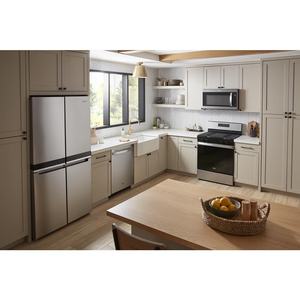 Whirlpool 36-inch Wide Counter Depth 4 Door Refrigerator - 19.4 cu. ft. - Fingerprint-Resistant Stainless Finish (WRQA59CNKZ)