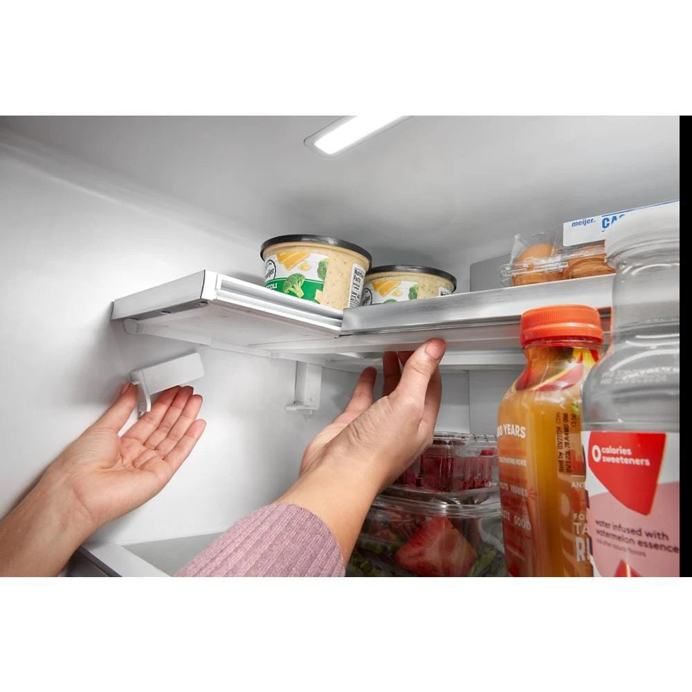 WHIRLPOOL 36-Inch Counter Depth 4 Door Refrigerator with Ice Maker in Door - Fingerprint Resistant Stainless Steel (WRQC7836RZ)