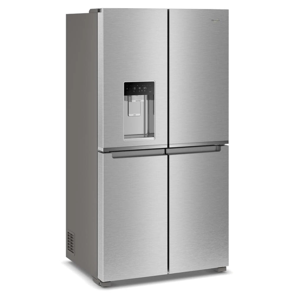 WHIRLPOOL 36-Inch Counter Depth 4 Door Refrigerator with Ice Maker in Door - Fingerprint Resistant Stainless Steel (WRQC7836RZ)