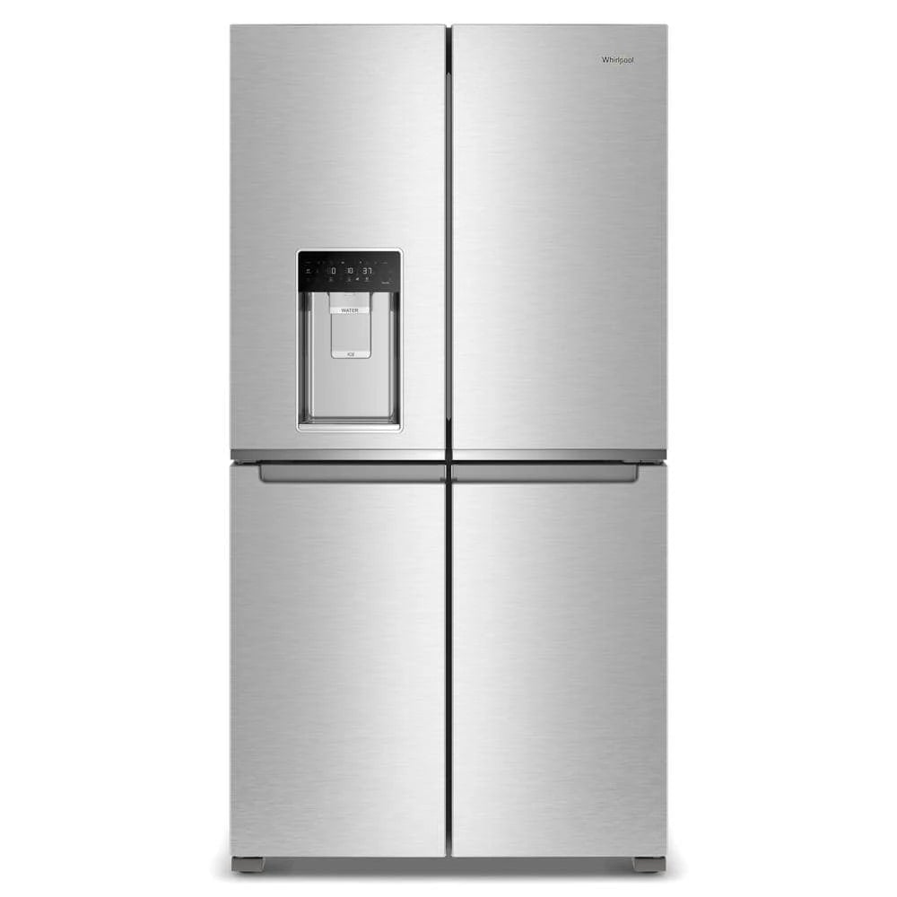 WHIRLPOOL 36-Inch Counter Depth 4 Door Refrigerator with Ice Maker in Door - Fingerprint Resistant Stainless Steel (WRQC7836RZ)