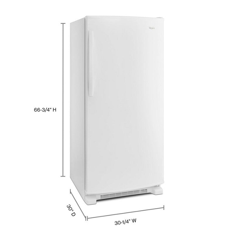 Whirlpool 31-inch Wide All Refrigerator with LED Lighting - 18 cu. ft. - White (WRR56X18FW)