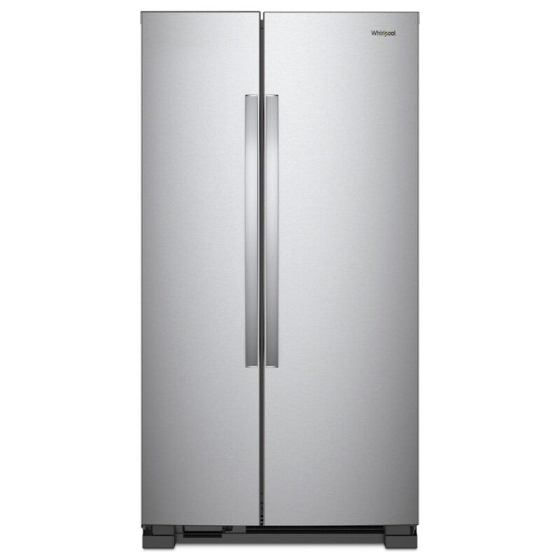 Whirlpool 33-inch Wide Side-by-Side Refrigerator - 22 cu. ft. - Monochromatic Stainless Steel (WRS312SNHM)
