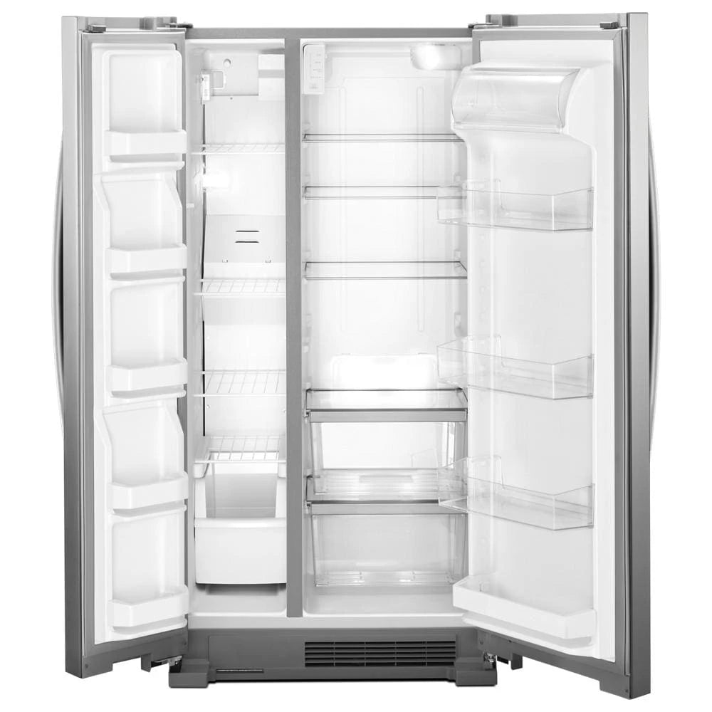WHIRLPOOL 33-inch Wide Side-by-Side Refrigerator - 22 cu. ft. - Fingerprint-Resistant Stainless Finish (WRS312SNHM)