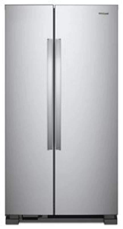 Whirlpool 33-inch Wide Side-by-Side Refrigerator - 22 cu. ft. - Monochromatic Stainless Steel (WRS312SNHM)