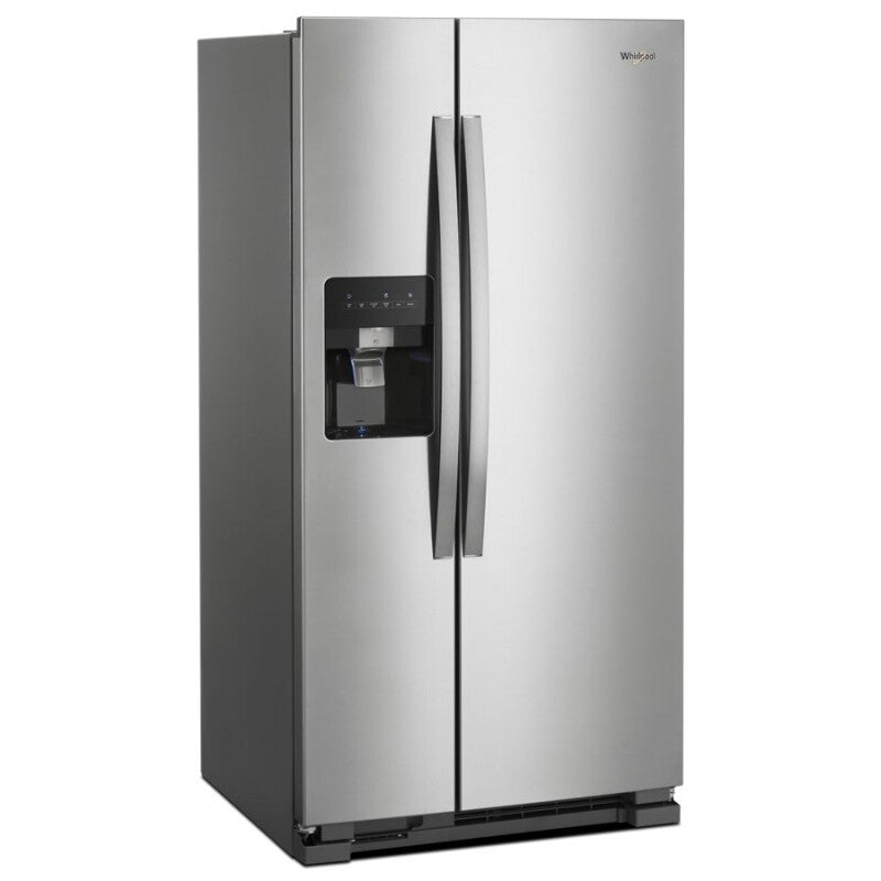 Whirlpool 36-inch Wide Side-by-Side Refrigerator - 24 cu. ft. - Monochromatic Stainless Steel (WRS315SDHM)