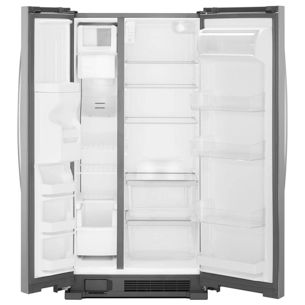 Whirlpool 36-inch Wide Side-by-Side Refrigerator - 24 cu. ft. - Fingerprint-Resistant Stainless Finish (WRS315SDHM)