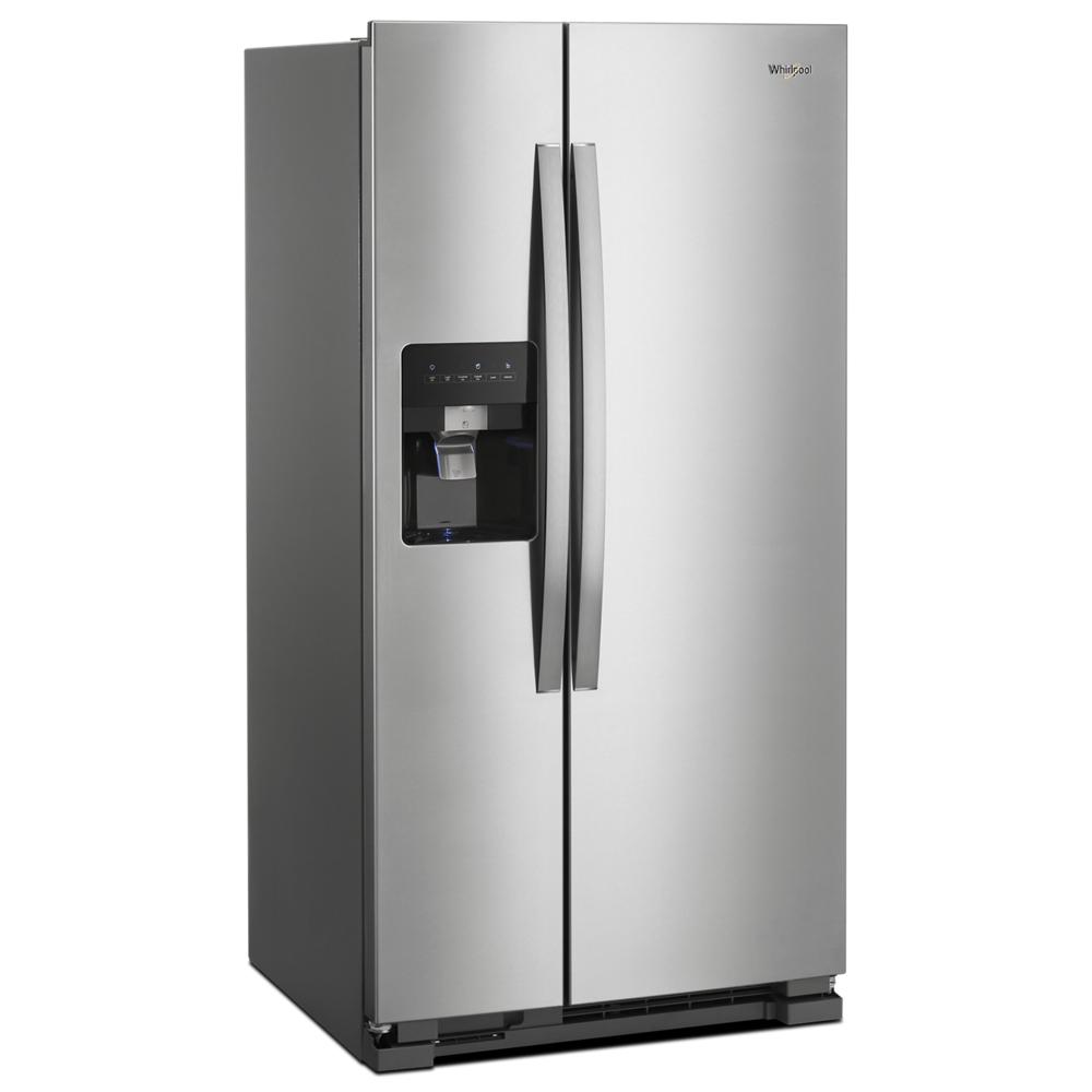 Whirlpool 36-inch Wide Side-by-Side Refrigerator - 24 cu. ft. - Monochromatic Stainless Steel (WRS315SDHM)