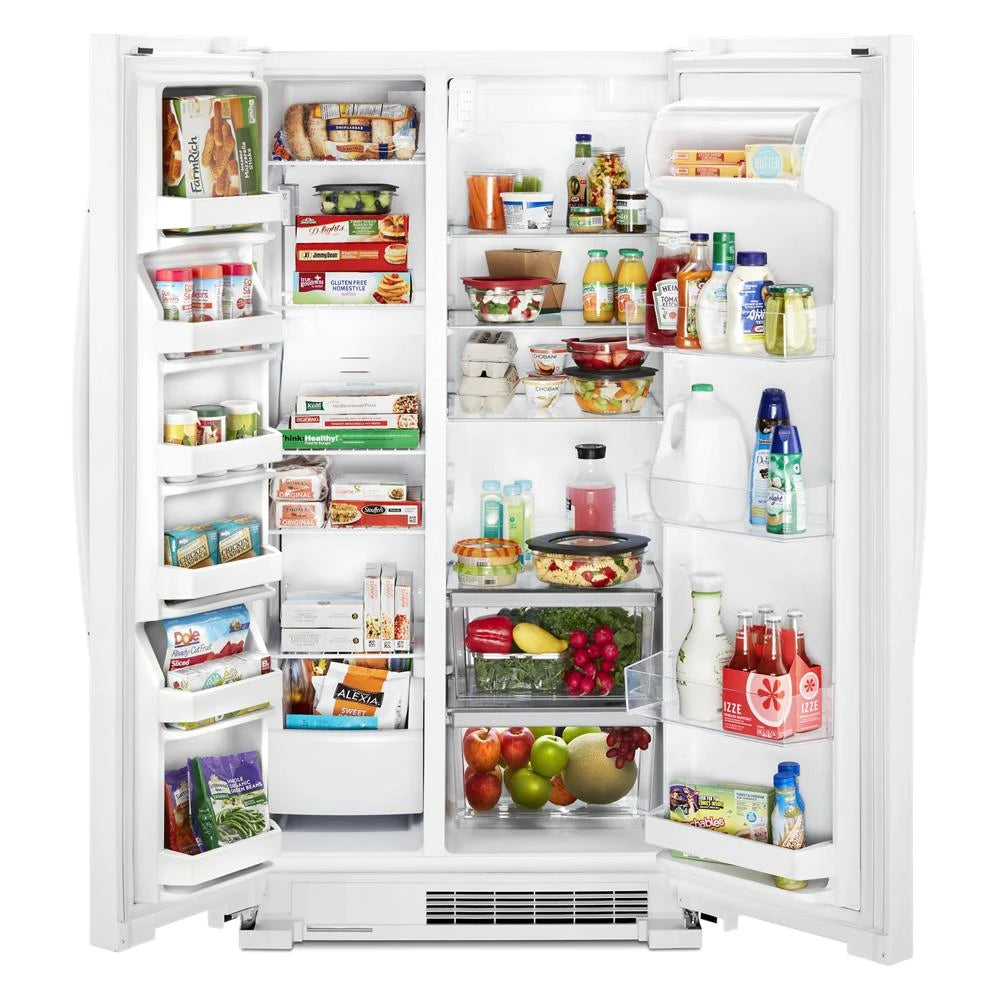 WHIRLPOOL 36-inch Wide Side-by-Side Refrigerator - 25 cu. ft. - White (WRS315SNHW)