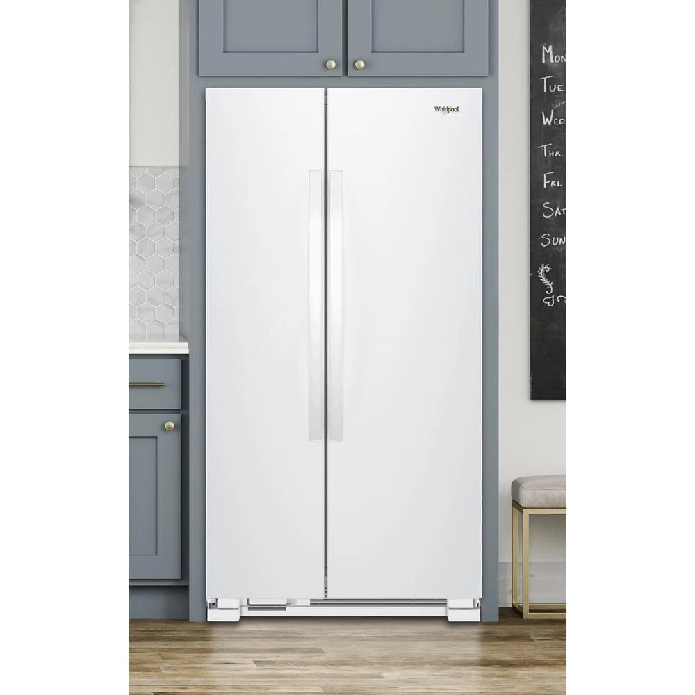 WHIRLPOOL 36-inch Wide Side-by-Side Refrigerator - 25 cu. ft. - White (WRS315SNHW)