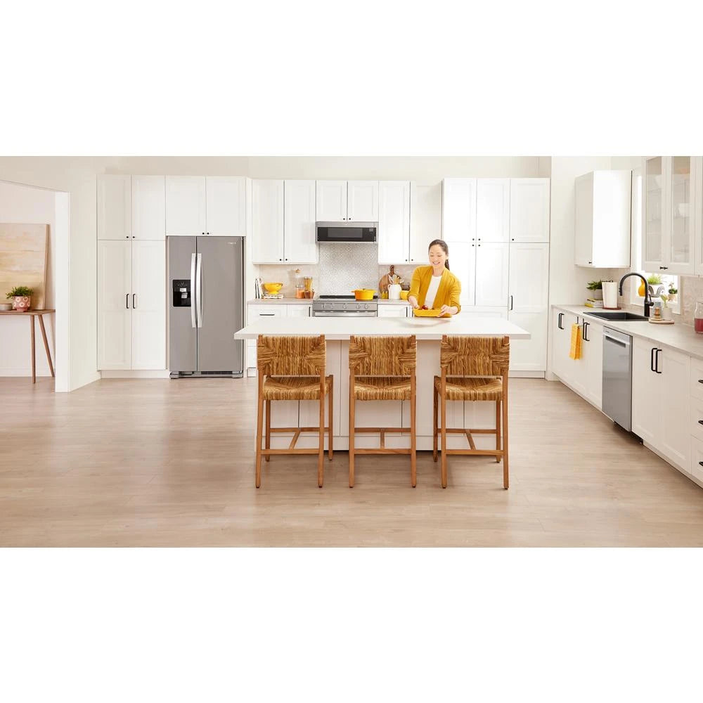 Whirlpool 33-inch Wide Side-by-Side Refrigerator - 21 cu. ft. - Fingerprint-Resistant Stainless Finish (WRS321SDHZ)