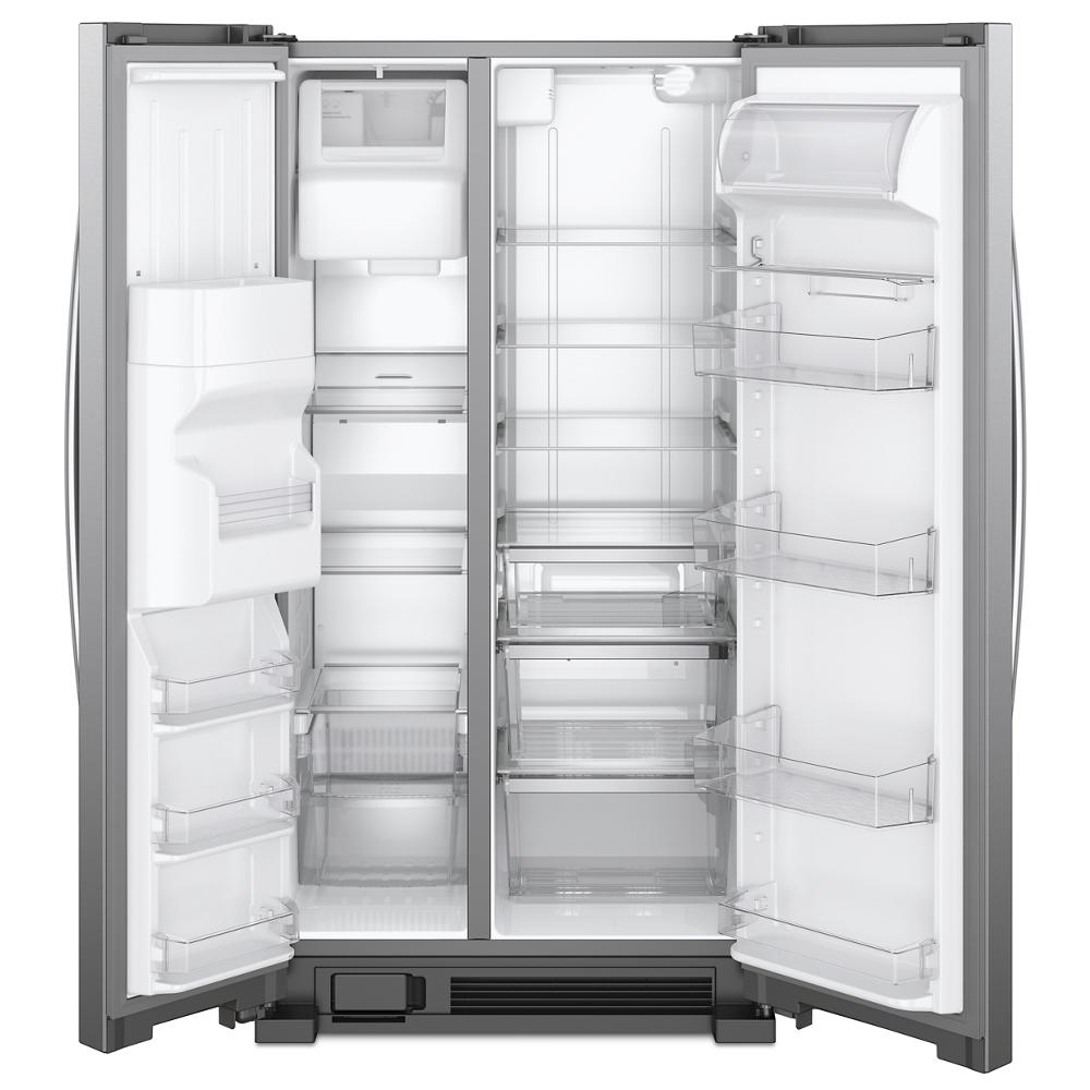 Whirlpool 33-inch Wide Side-by-Side Refrigerator - 21 cu. ft. - Fingerprint-Resistant Stainless Finish (WRS321SDHZ)