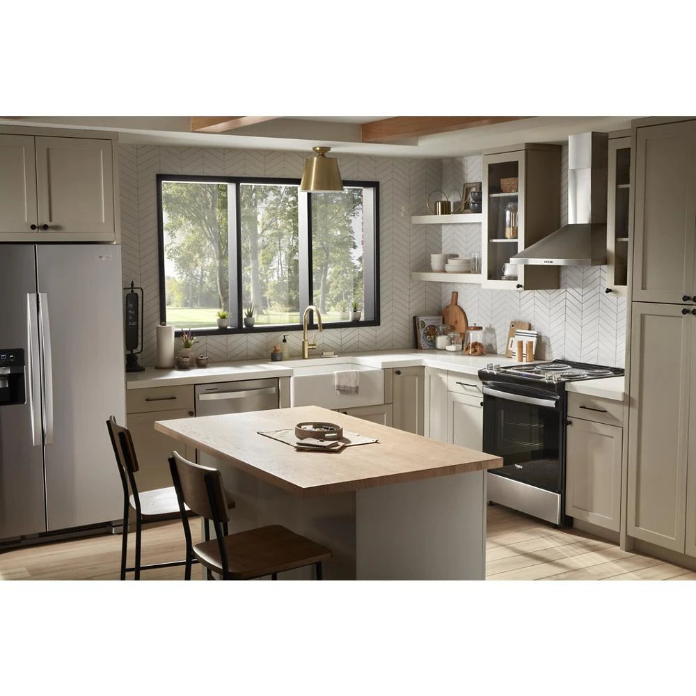 WHIRLPOOL 36-inch Wide Side-by-Side Refrigerator - 25 cu. ft. - Fingerprint-Resistant Stainless Finish (WRS325SDHZ)