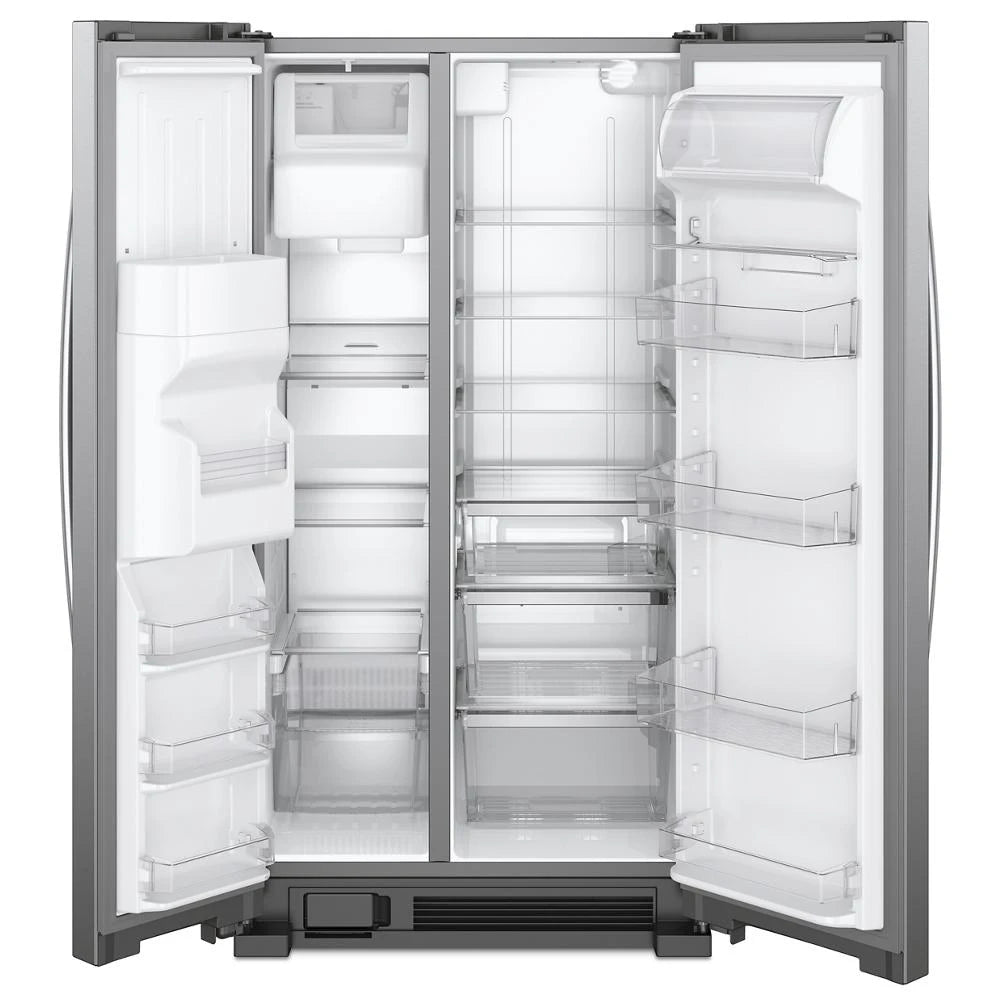 WHIRLPOOL 36-inch Wide Side-by-Side Refrigerator - 25 cu. ft. - Fingerprint-Resistant Stainless Finish (WRS325SDHZ)