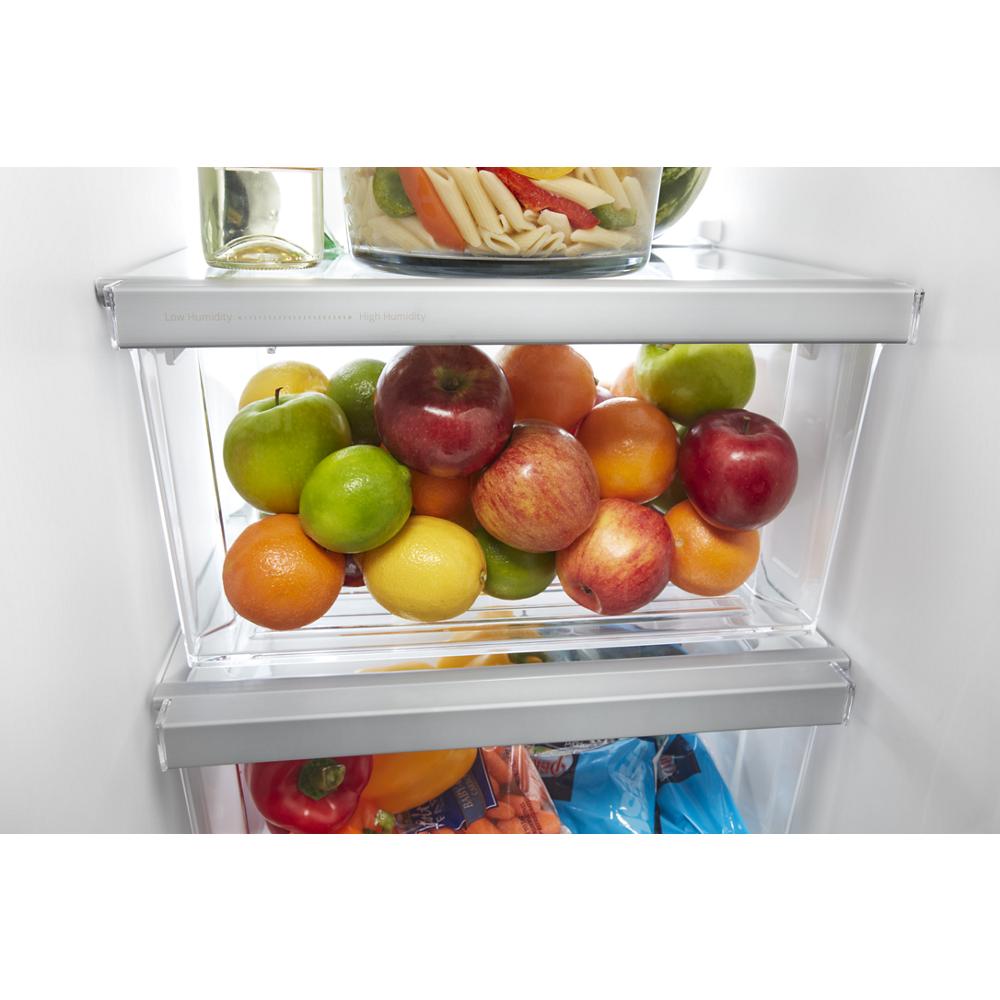 Whirlpool 33-inch Wide Side-by-Side Refrigerator - 21 cu. ft. - Monochromatic Stainless Steel (WRS331SDHM)