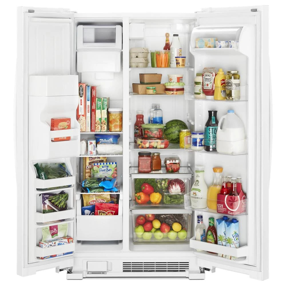 Whirlpool 33-inch Wide Side-by-Side Refrigerator - 21 cu. ft. - White (WRS331SDHW)
