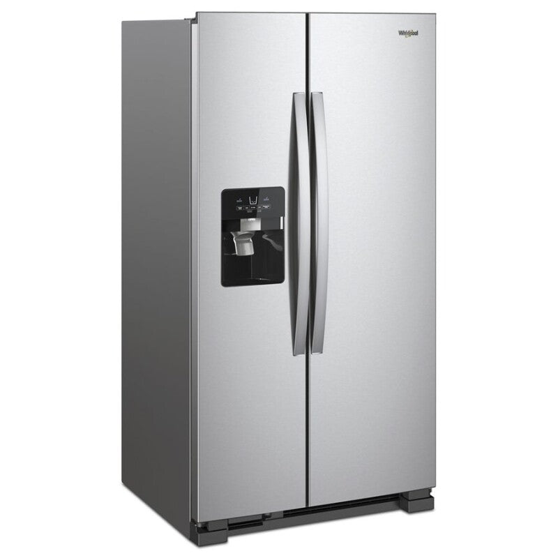 Whirlpool 36-inch Wide Side-by-Side Refrigerator - 25 cu. ft. - Monochromatic Stainless Steel (WRS335SDHM)