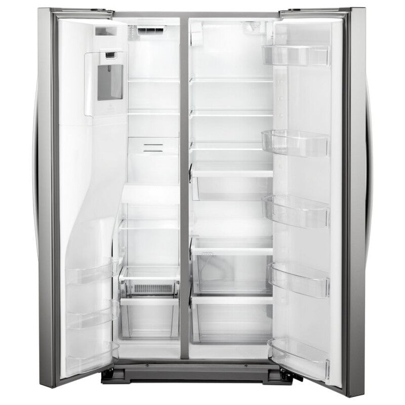 Whirlpool 36-inch Wide Counter Depth Side-by-Side Refrigerator - 21 cu. ft. - Fingerprint Resistant Stainless Steel (WRS571CIHZ)
