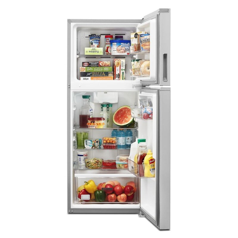 Whirlpool 24-inch Wide Small Space Top-Freezer Refrigerator - 11.6 cu. ft. - Fingerprint-Resistant Stainless Finish (WRT112CZJZ)