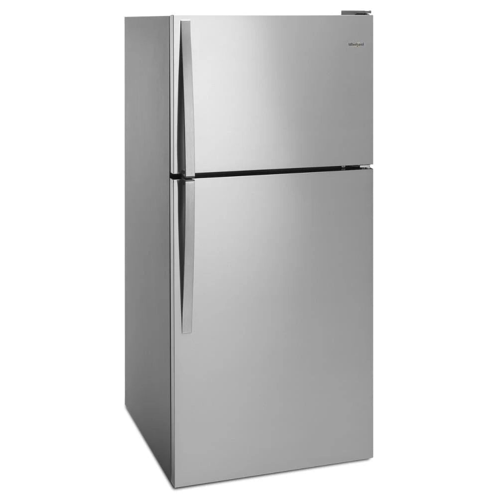 WHIRLPOOL 30-inch Wide Top Freezer Refrigerator - 18 cu. ft. - Stainless Steel (WRT318FMDM)