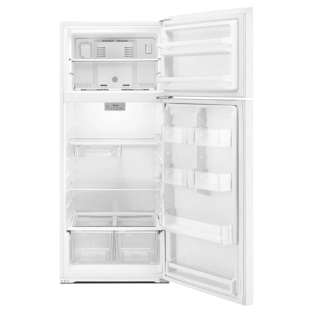WHIRLPOOL 28-inch Wide Refrigerator Compatible With The EZ Connect Icemaker Kit ? 18 Cu. Ft. - White (WRT518SZFW)