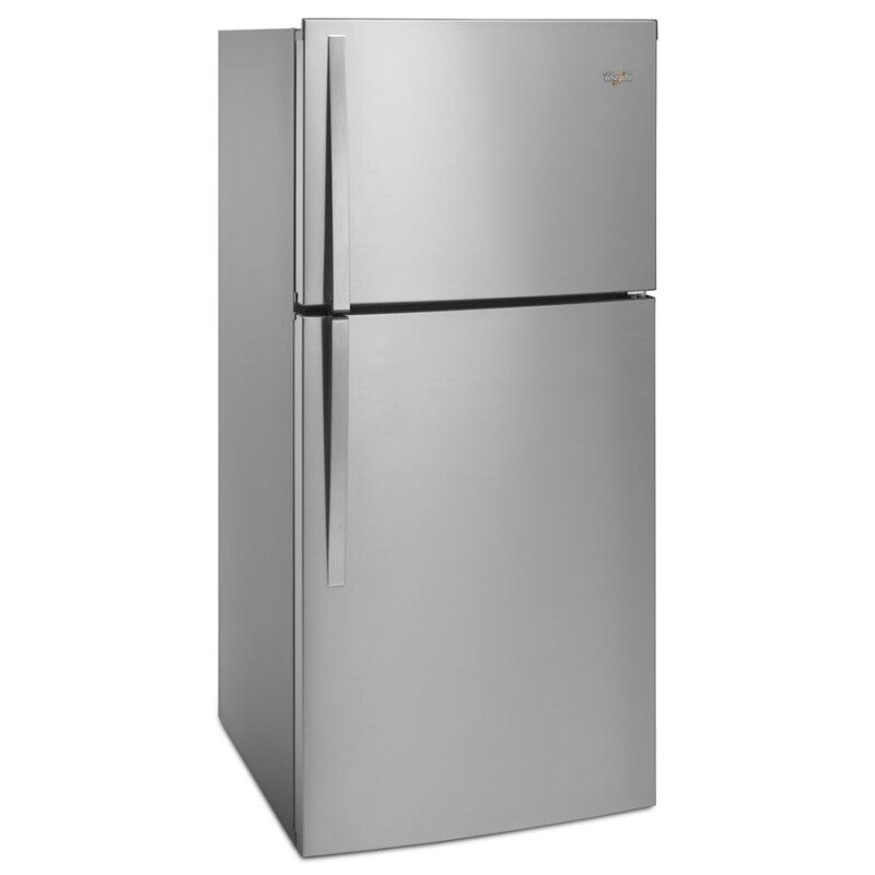 Whirlpool 30-inch Wide Top Freezer Refrigerator - 19 Cu. Ft. - Monochromatic Stainless Steel (WRT519SZDM)