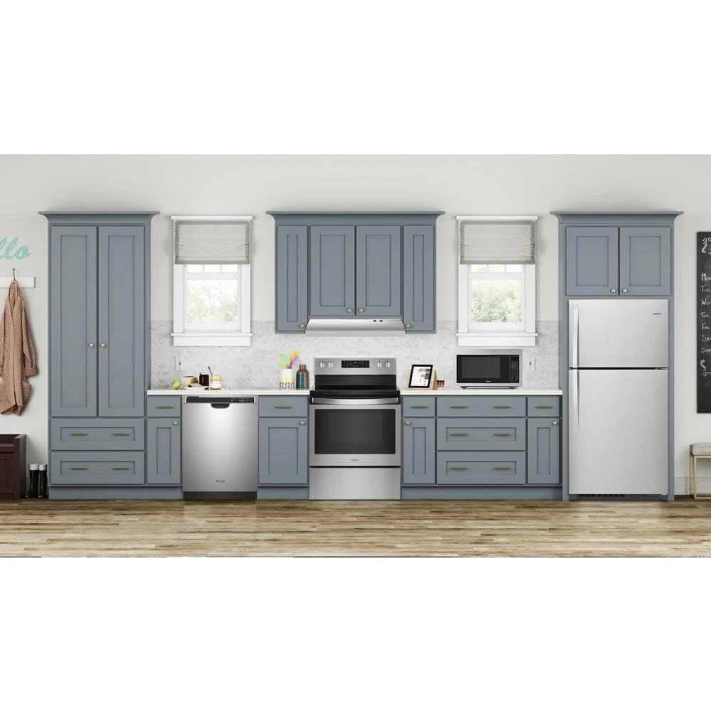 WHIRLPOOL 33-inch Wide Top Freezer Refrigerator - 21 cu. ft. - Fingerprint Resistant Stainless Steel (WRT541SZDZ)