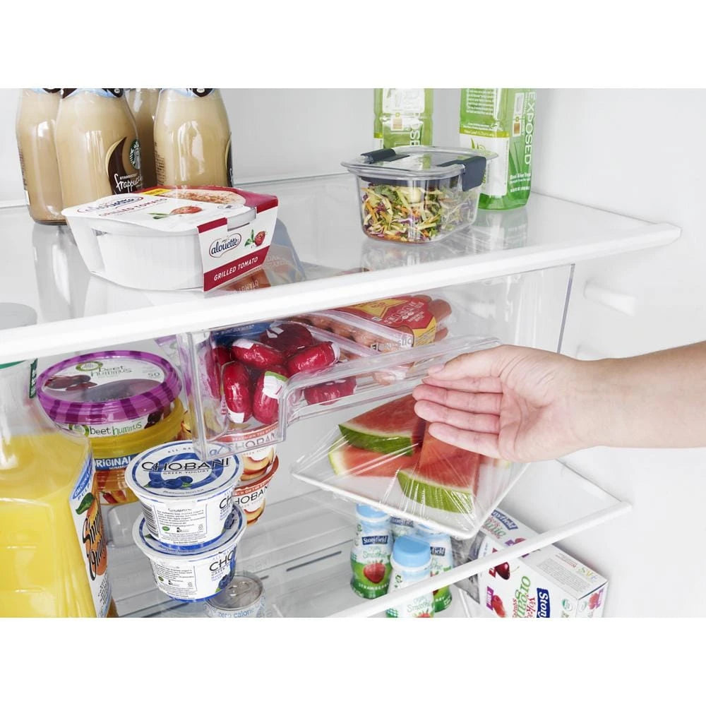 WHIRLPOOL 33-inch Wide Top Freezer Refrigerator - 21 cu. ft. - Fingerprint Resistant Stainless Steel (WRT541SZDZ)