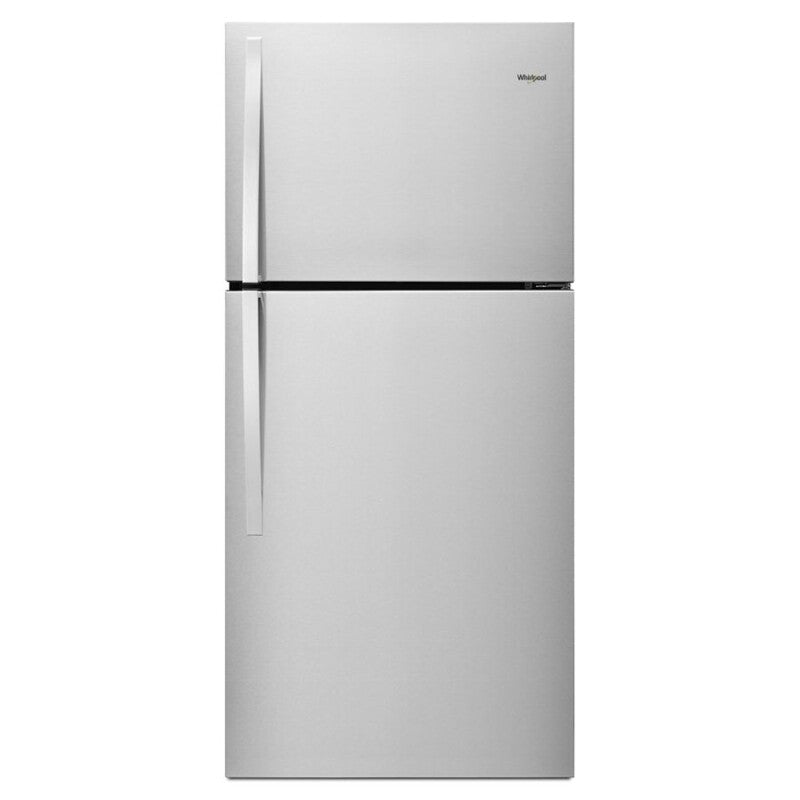 Whirlpool 30-inch Wide Top Freezer Refrigerator - 19 cu. ft. - Monochromatic Stainless Steel (WRT549SZDM)