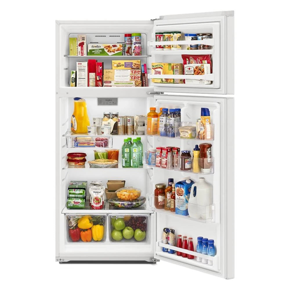WHIRLPOOL 28-inch Wide Top-Freezer Refrigerator - 16.3 Cu. Ft. - White (WRTX5028PW)