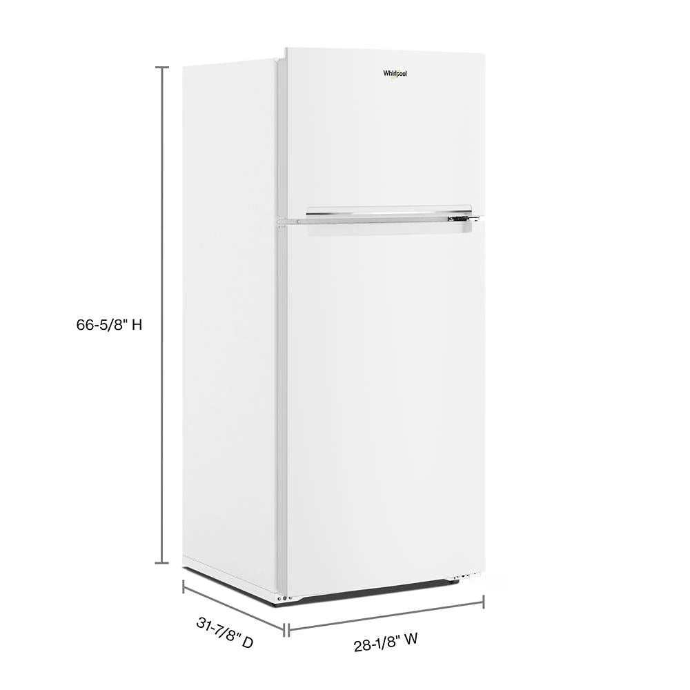 WHIRLPOOL 28-inch Wide Top-Freezer Refrigerator - 16.3 Cu. Ft. - White (WRTX5028PW)