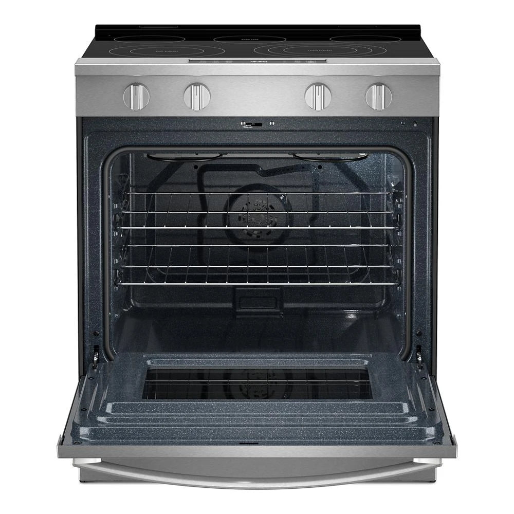 WHIRLPOOL 30-inch Electric Smart Range with Air Cooking Technology - Fingerprint Resistant Stainless Steel (WSES5030SZ)
