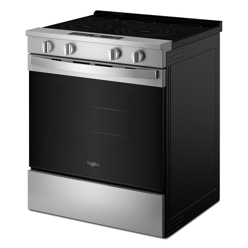 WHIRLPOOL 30-inch Electric Smart Range with Air Cooking Technology - Fingerprint Resistant Stainless Steel (WSES5030SZ)