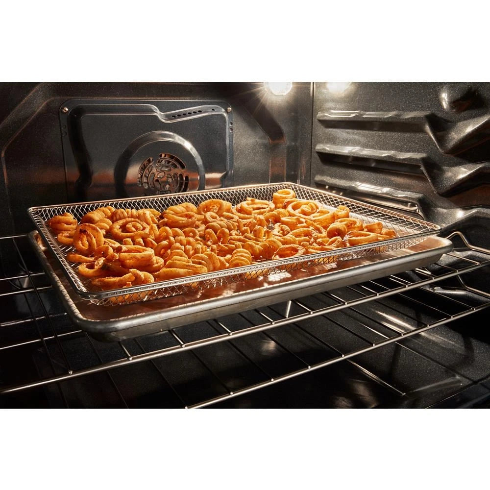 WHIRLPOOL 30-inch Electric Smart Range with Air Cooking Technology - Fingerprint Resistant Stainless Steel (WSES5030SZ)