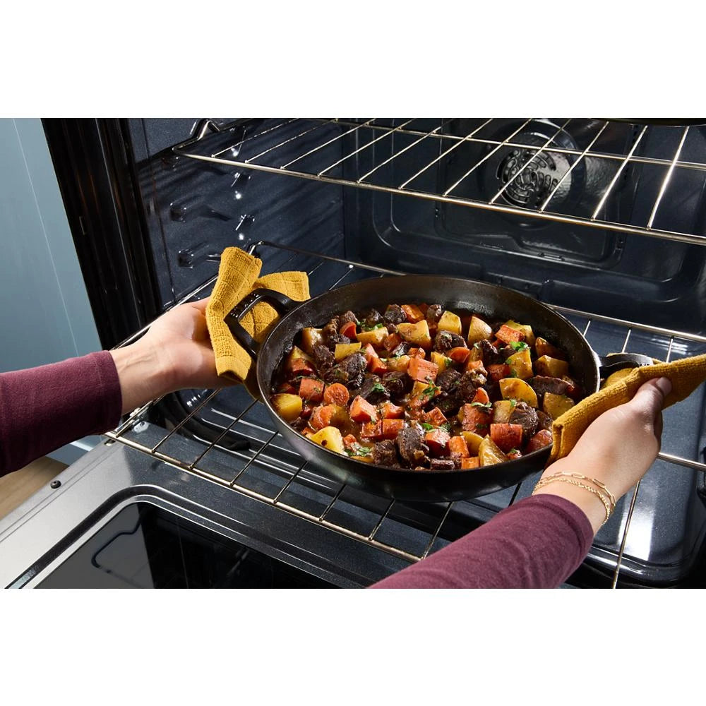 WHIRLPOOL 30-inch Electric Smart Range with Air Cooking Technology - Fingerprint Resistant Stainless Steel (WSES5030SZ)