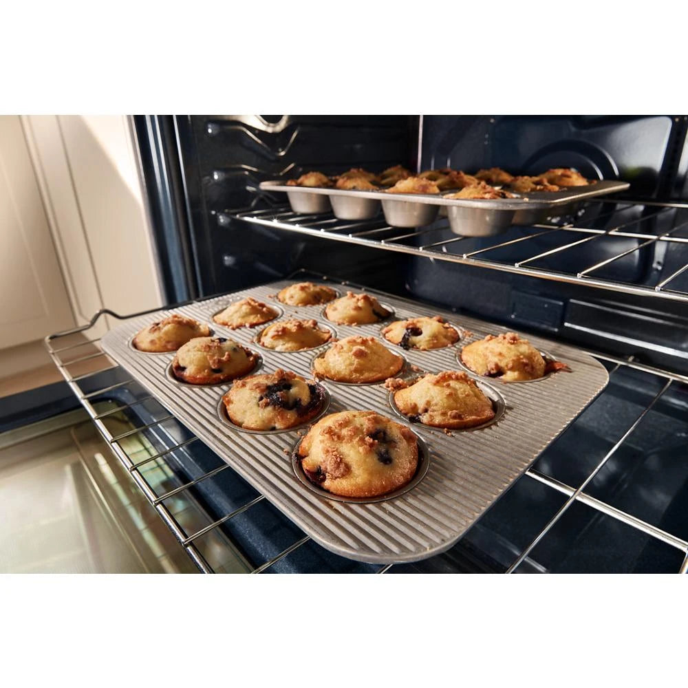 WHIRLPOOL 30-inch Electric Smart Range with Air Cooking Technology - Fingerprint Resistant Stainless Steel (WSES5030SZ)