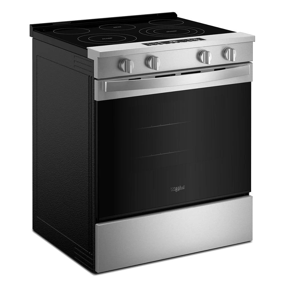 WHIRLPOOL 30-inch Electric Smart Range with Air Cooking Technology - Fingerprint Resistant Stainless Steel (WSES5030SZ)